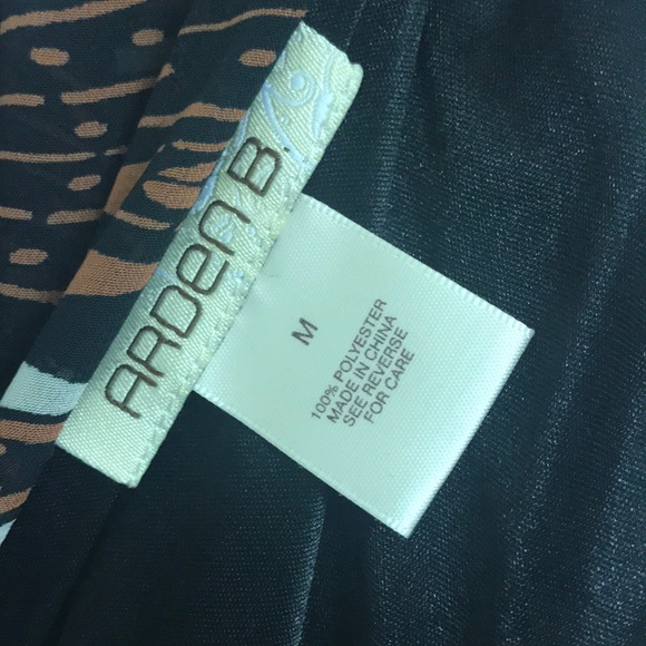 Arden B Black/Brown Tribal Print Maxi Dress Size M - Picture 6 of 7